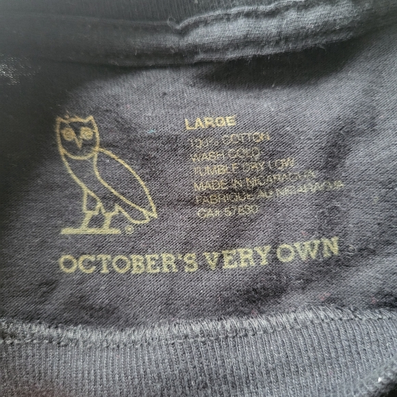 OVO Basketball NBA Black TShirt Men Size Large - Picture 4 of 4